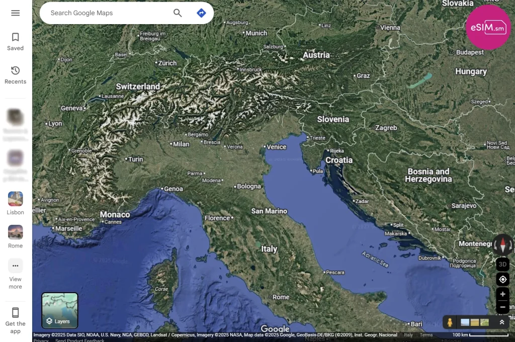 Google maps versione desktop