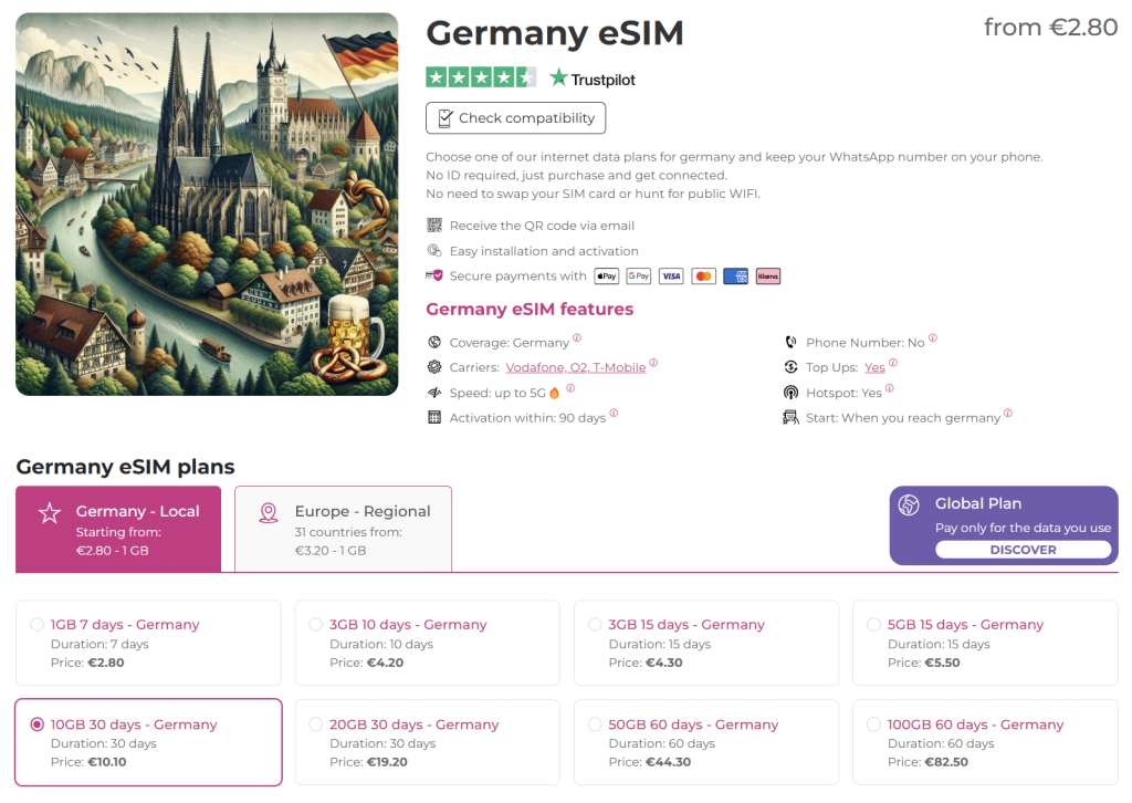 internet in germany with esim.sm