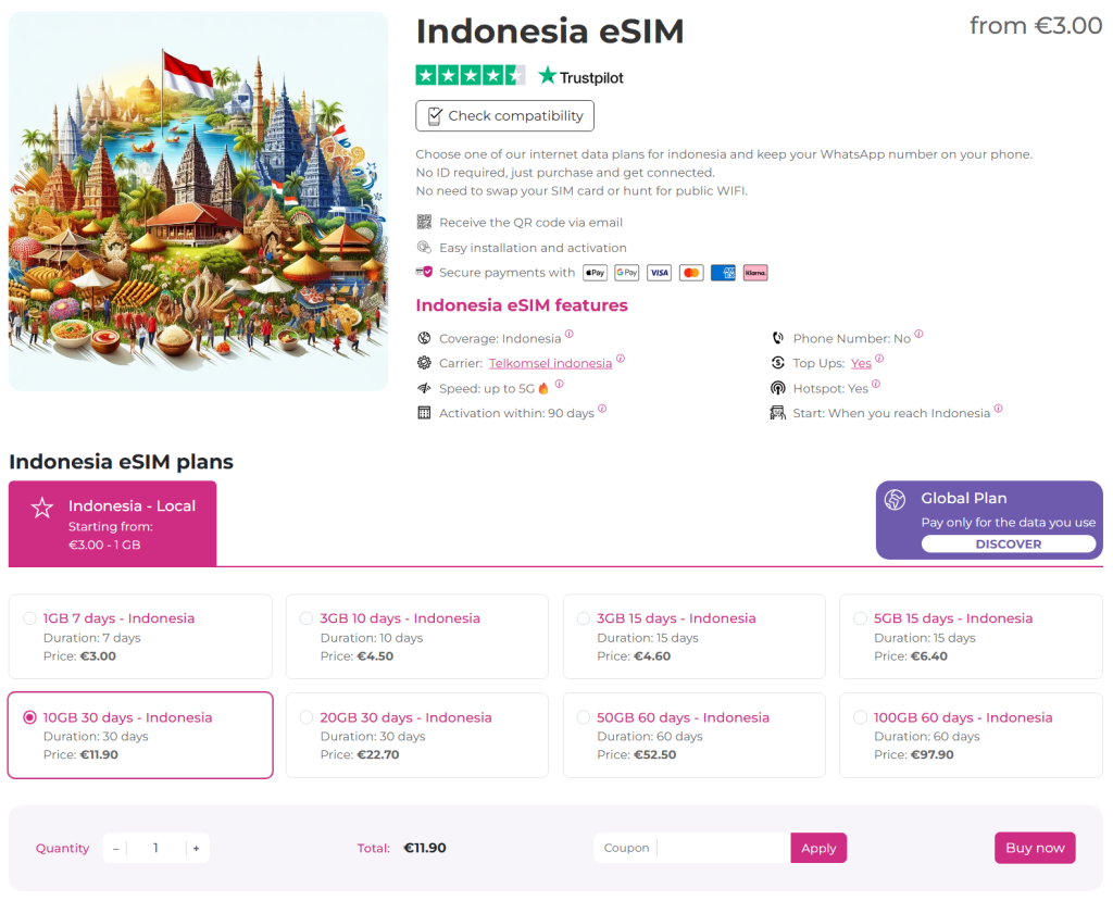 esim indonesia - internet with esim.sm