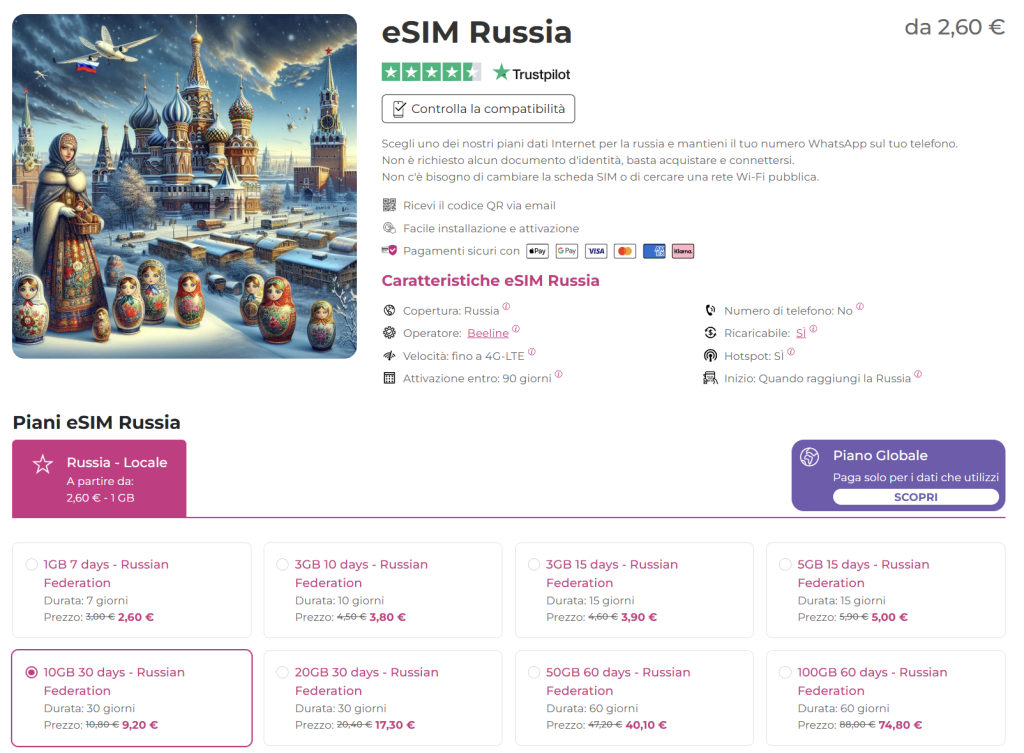internet in russia con esim.sm